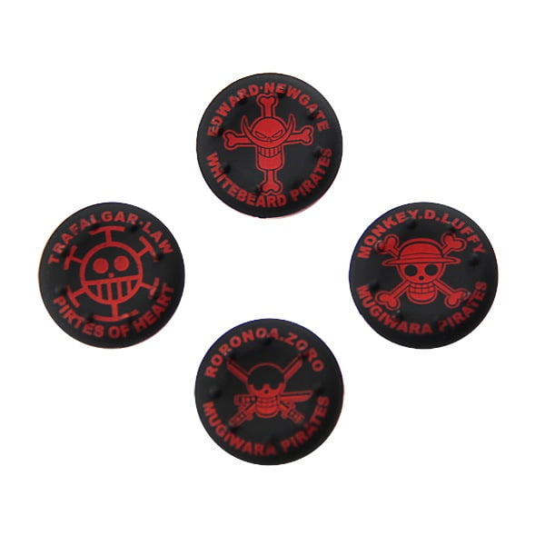 Analog Caps ThumbStick Grips 4 Pieces One Piece Red - PS4 Controller