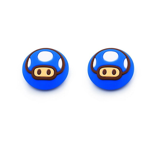 Analog Caps ThumbStick Grips Blue Mushroom