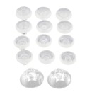 Analog Controller FPS ThumbSticks Grips Caps Cover 12X Transparent - Xbox One Controller