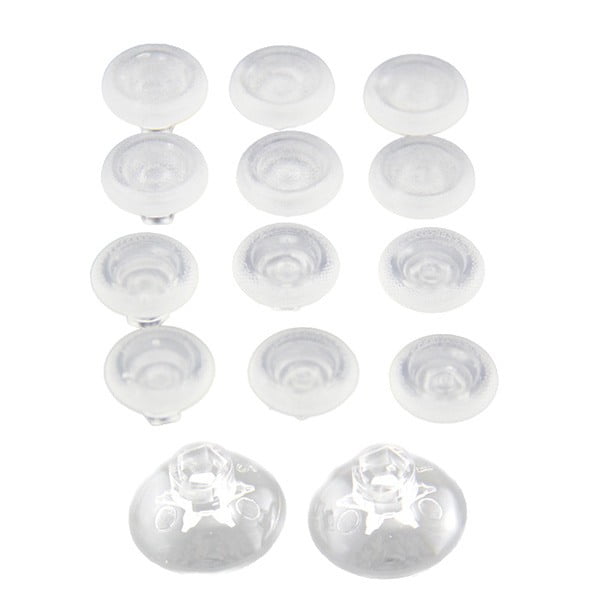 Analog Controller FPS ThumbSticks Grips Caps Cover 12X Transparent - Xbox One Controller