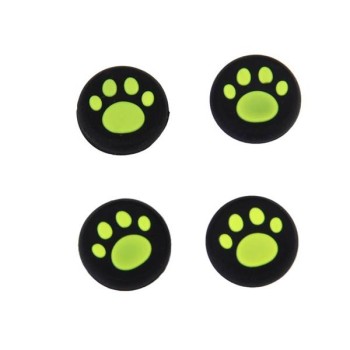 Analog Thumb Grips Silicone Caps Cover 4X Cats Paw Green - Xbox One Controller