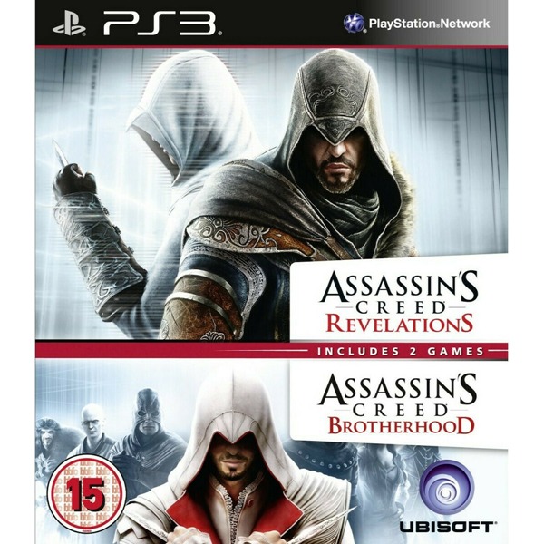 Assassins Creed Revelations + Assassins Creed Brotherhood - PS3 Used Game Assassins Creed Revelations + Assassins Creed Brotherhood - PS3 Used Game