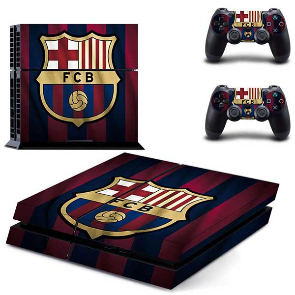 Sticker Skin Barcelona #1 Αυτοκόλλητο + 2 Controller Skin - PS4 Fat Console