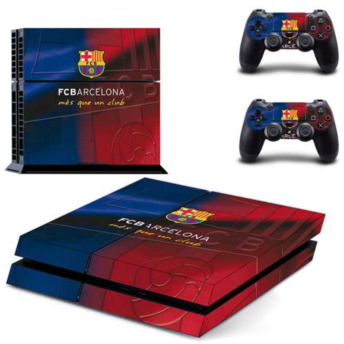 Sticker Skin Barcelona #2 Αυτοκόλλητο + 2 Controller Skin - PS4 Fat Console