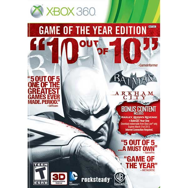 Batman Arkham City Game Of The Year - Xbox 360 Game