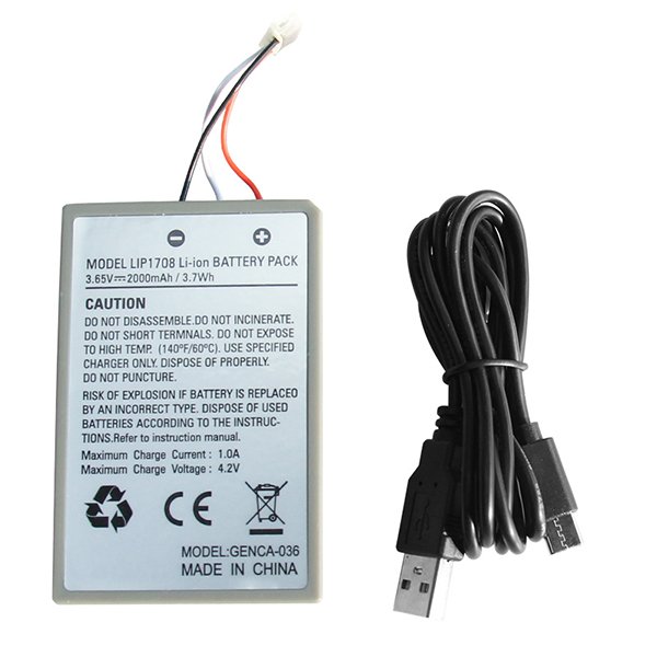 Battery Pack Μπαταρία LIP1708 2000mAh + USB Cable - PS5 DualSense Controller