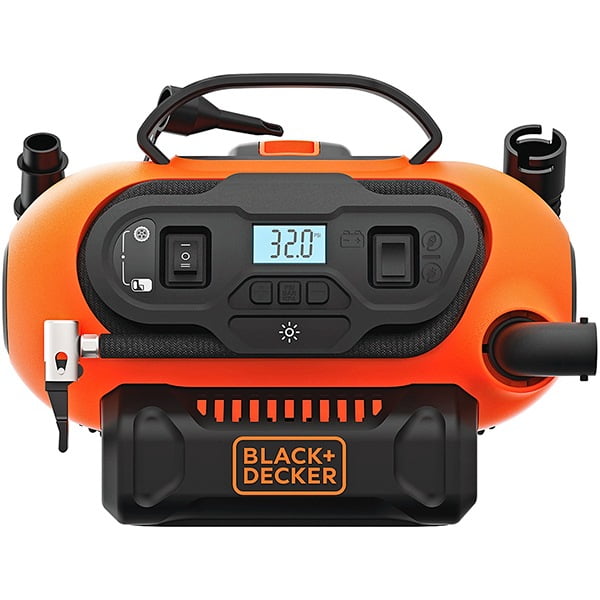 Αεροσυμπιεστής Black & Decker 12V 230V 160PSI 11Bar (Xωρίς Mπαταρία 18V + Φορτιστή)