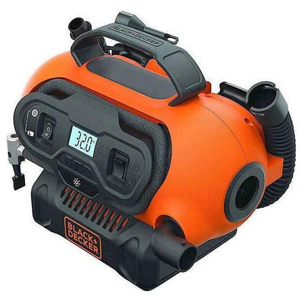 Αεροσυμπιεστής Black & Decker 12V 230V 160PSI 11Bar (Xωρίς Mπαταρία 18V + Φορτιστή)