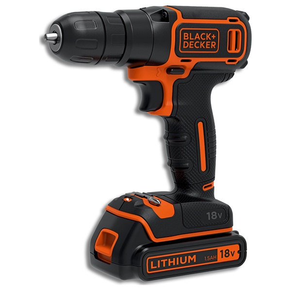 Δραπανοκατσάβιδο Black & Decker 18V Με 1,5Ah Μπαταρία & Φορτιστή Δραπανοκατσάβιδο Black & Decker 18V Με 1,5Ah Μπαταρία & Φορτιστή