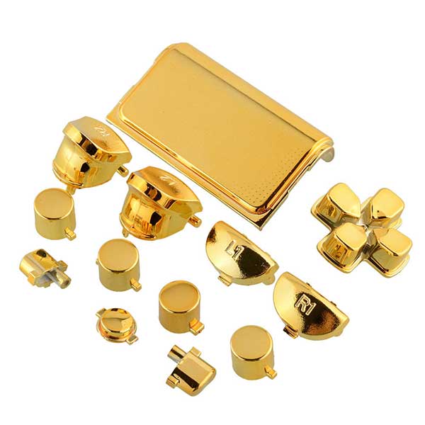 Buttons Set Mod Kits Gold Κουμπιά Χρυσά - PS4 V1 Controller