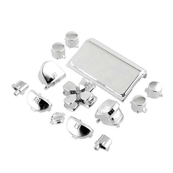 Buttons Set Mod Kits Silver Κουμπιά Ασημί - PS4 V1 Controller