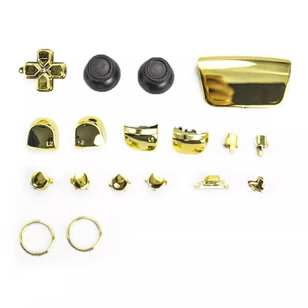 Buttons Electroplating Set Mod Kits Gold Κουμπιά Χρυσά - PS5 Controller
