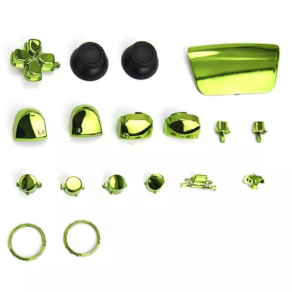 Buttons Electroplating Set Mod Kits Green Κουμπιά Πράσινα - PS5 Controller