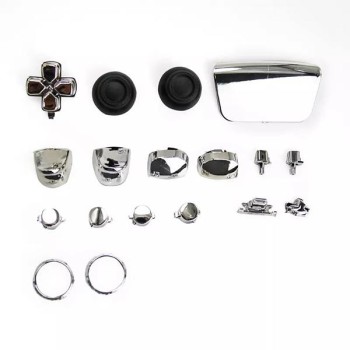 Buttons Electroplating Set Mod Kits Silver Κουμπιά Ασημένια - PS5 Controller