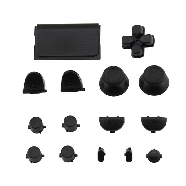 Buttons Plastic Set Mod Kits Black Πλαστικά Κουμπιά Μαύρα - PS4 V1 Controller