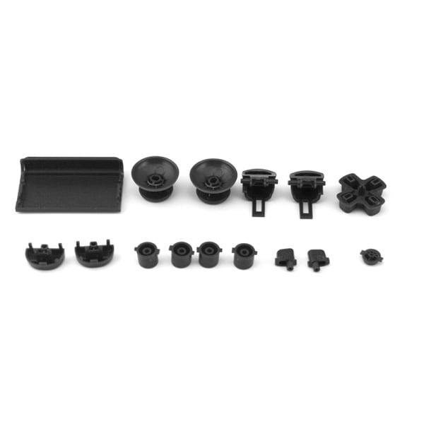 Buttons Plastic Set Mod Kits Black Πλαστικά Κουμπιά Μαύρα - PS4 V2 Controller