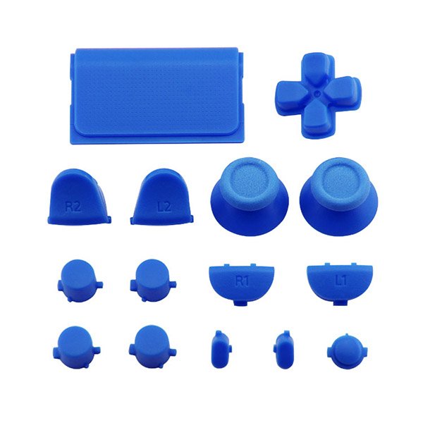 Buttons Plastic Set Mod Kits Blue Πλαστικά Κουμπιά Μπλε - PS4 V1 Controller
