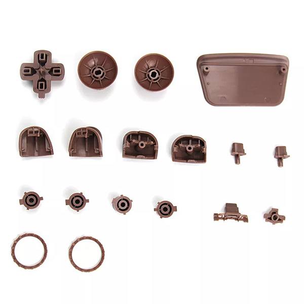 Buttons Plastic Set Mod Kits Brown Πλαστικά Κουμπιά Καφέ - PS5 Controller