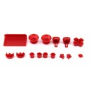 Buttons Plastic Set Mod Kits Red Πλαστικά Κουμπιά Κόκκινα - PS4 V2 Controller
