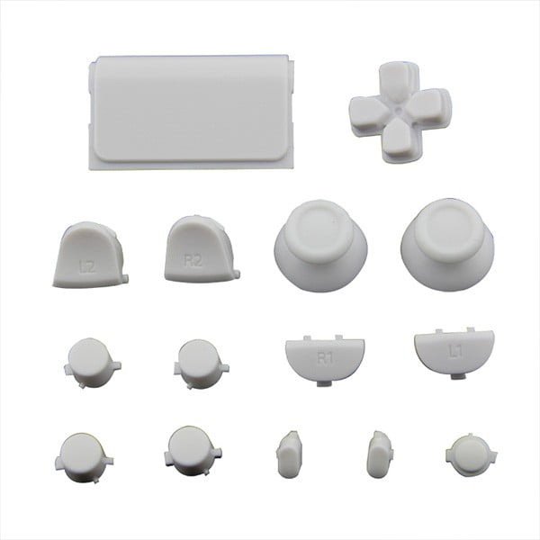 Buttons Plastic Set Mod Kits White Πλαστικά Κουμπιά Άσπρα - PS4 V1 Controller