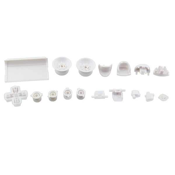 Buttons Plastic Set Mod Kits White Πλαστικά Κουμπιά Άσπρα - PS4 V1.5 Controller