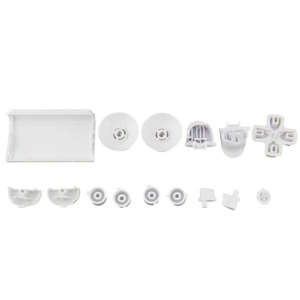 Buttons Plastic Set Mod Kits White Πλαστικά Κουμπιά Άσπρα - PS4 V2 Controller