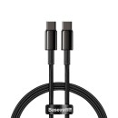 Cable Baseus Tungsten Gold CATWJ-01 100W USB-C To USB-C 1m