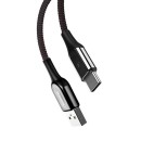 Cable Baseus X-Type CATXD-A01 3A USB-C With LED Backlight QC 3.0 1m