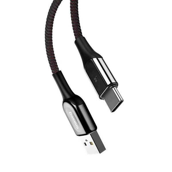 Cable Baseus X-Type CATXD-A01 3A USB-C With LED Backlight QC 3.0 1m