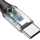 Cable Baseus X-Type CATXD-A01 3A USB-C With LED Backlight QC 3.0 1m