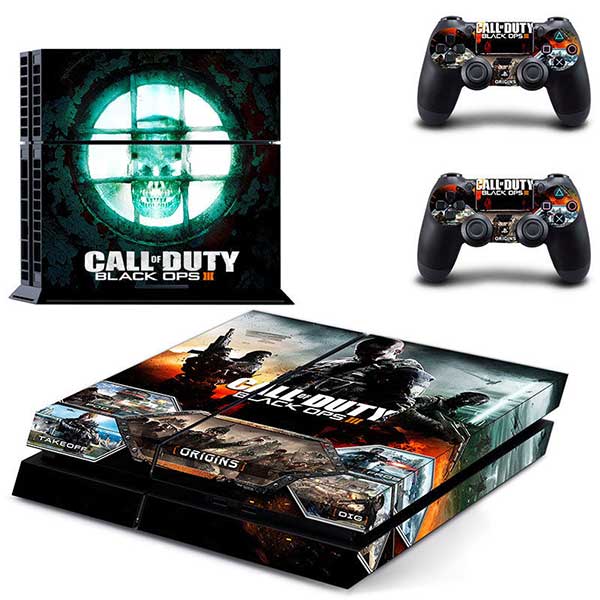Sticker Skin Call Of Duty Black Ops III #2 Αυτοκόλλητο + 2 Controller Sticker - PS4 Fat Console