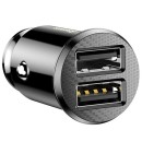 Car Charger Grain Baseus 2x USB 5V 3.1A Black Φορτιστής Αυτοκινήτου