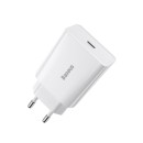 Charger Baseus Speed Mini Quick USB-C PD 20W White Φορτιστής