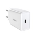 Charger Baseus Speed Mini Quick USB-C PD 20W White Φορτιστής