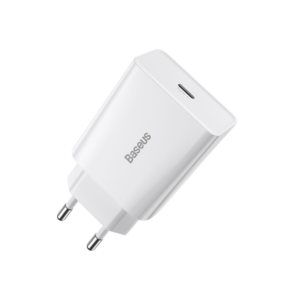 Charger Baseus Speed Mini Quick USB-C PD 20W White Φορτιστής