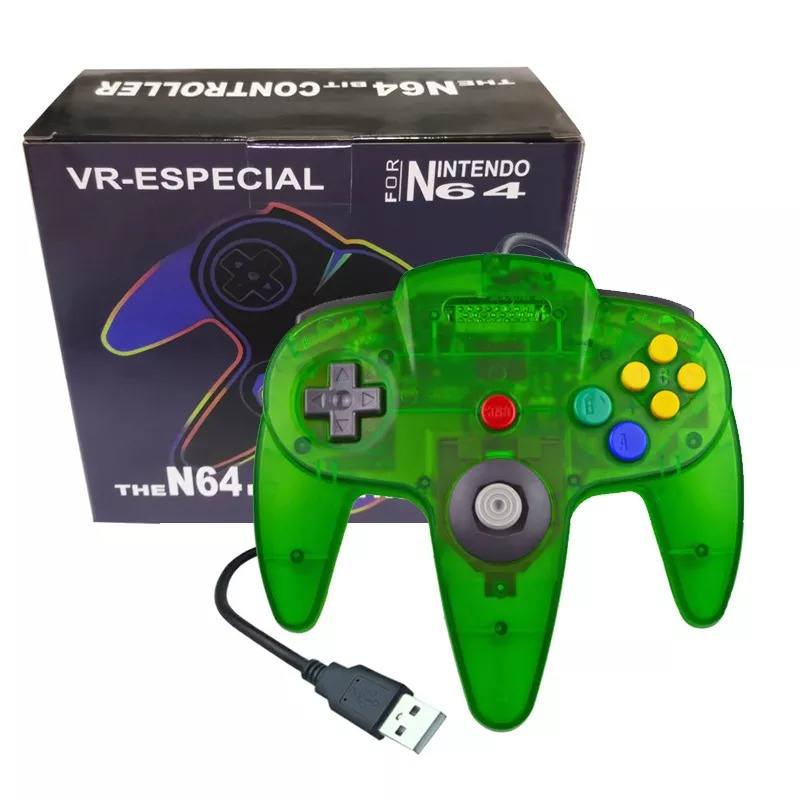 Χειριστήριο Ενσύρματο Controller Retro N64 Transparent Green - PC USB Controller