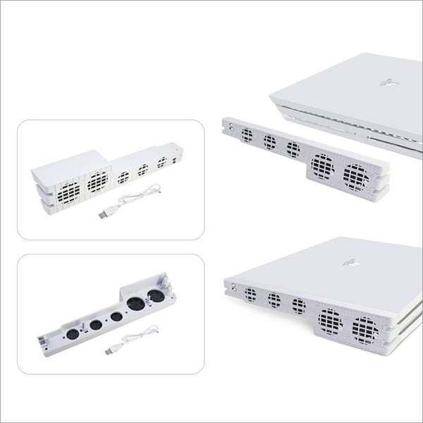 Cooling Fan White Ανεμιστήρες Ψύξης Άσπρο Dobe - PS4 Pro Console