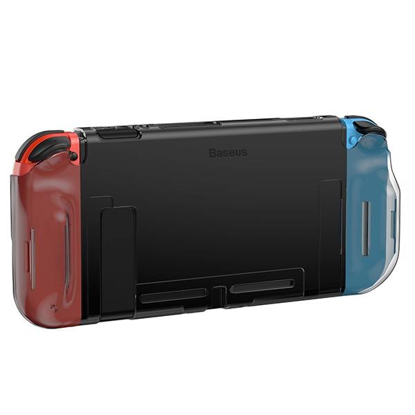 Crystal Back Cover Case Baseus GS07 Transparent Black Θήκη - Nintendo Switch Console