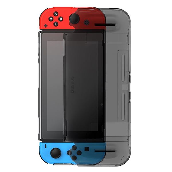 Crystal Back Cover Case Baseus GS07 Transparent Black Θήκη - Nintendo Switch Console