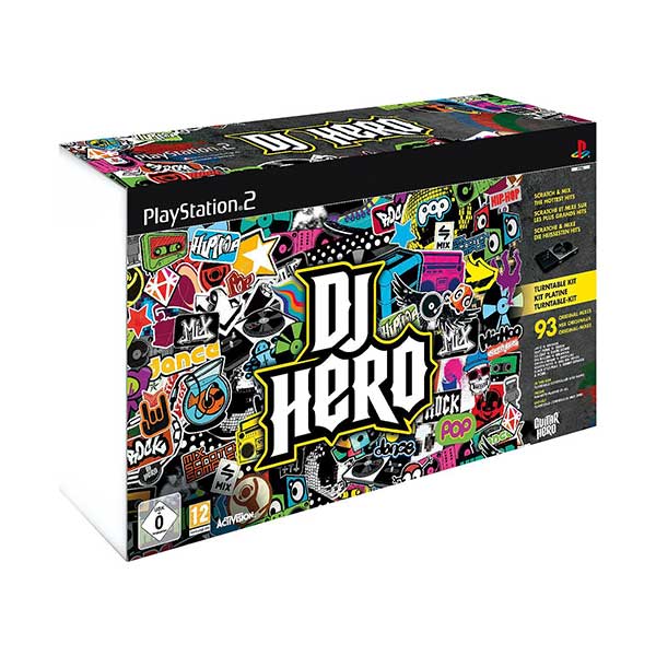 DJ Hero Turntable Kit Includes - PS2 Game
