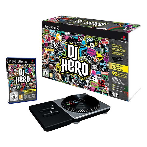 DJ Hero Turntable Kit Includes - PS2 Game