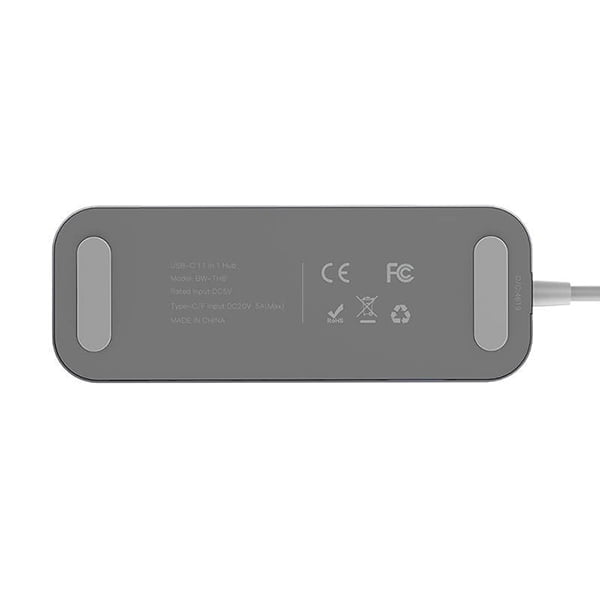 Adapter Blitzwolf BW-TH5 USB-C To HDMI 4K / 3x USB 3.0 / 1x USB-C PD / SD / MicroSD