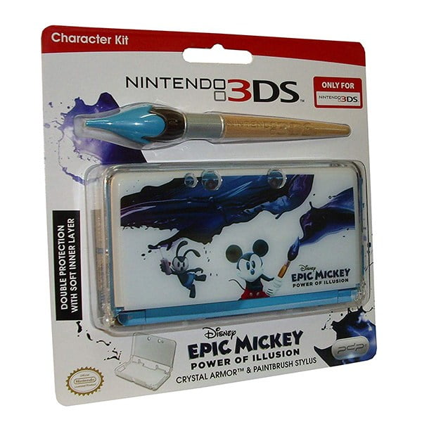 Epic Mickey Crystal Armor & Paintbrush Stylus Character Kit Θήκη - Nintendo 3DS Console