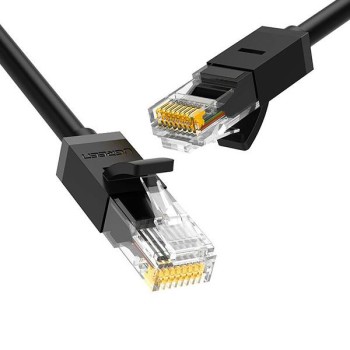 Ethernet UGreen 20160 Rounded RJ45 UTP Cable Cat 6 Black 2m