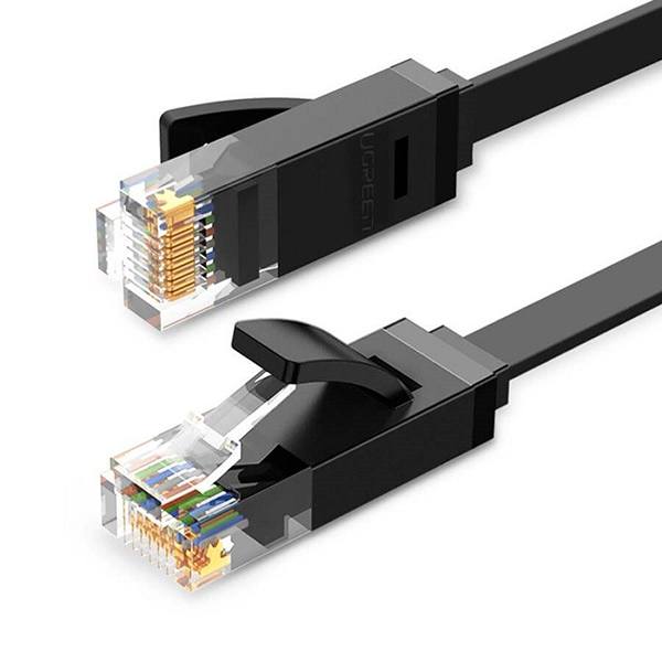 Ethernet UGreen 50178 Flat RJ45 UTP Cable Cat 6 Black 10m