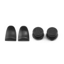 Extended Trigger R2 L2 Black & FPS Grips Caps Black COD 3 - PS4 Controller