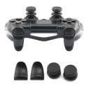 Extended Trigger R2 L2 Black & FPS Grips Caps Black - PS4 Controller