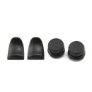 Extended Trigger R2 L2 Black & FPS Grips Caps Black - PS4 Controller