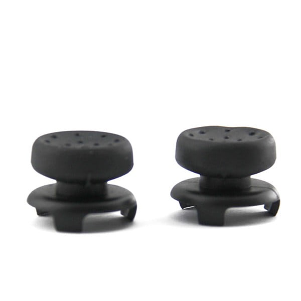 Extended Trigger R2 L2 Black & FPS Grips Caps Black - PS4 Controller