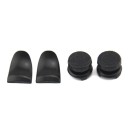 Extended Trigger R2 L2 Black & FPS Grips Caps Black SCAR - PS4 Controller